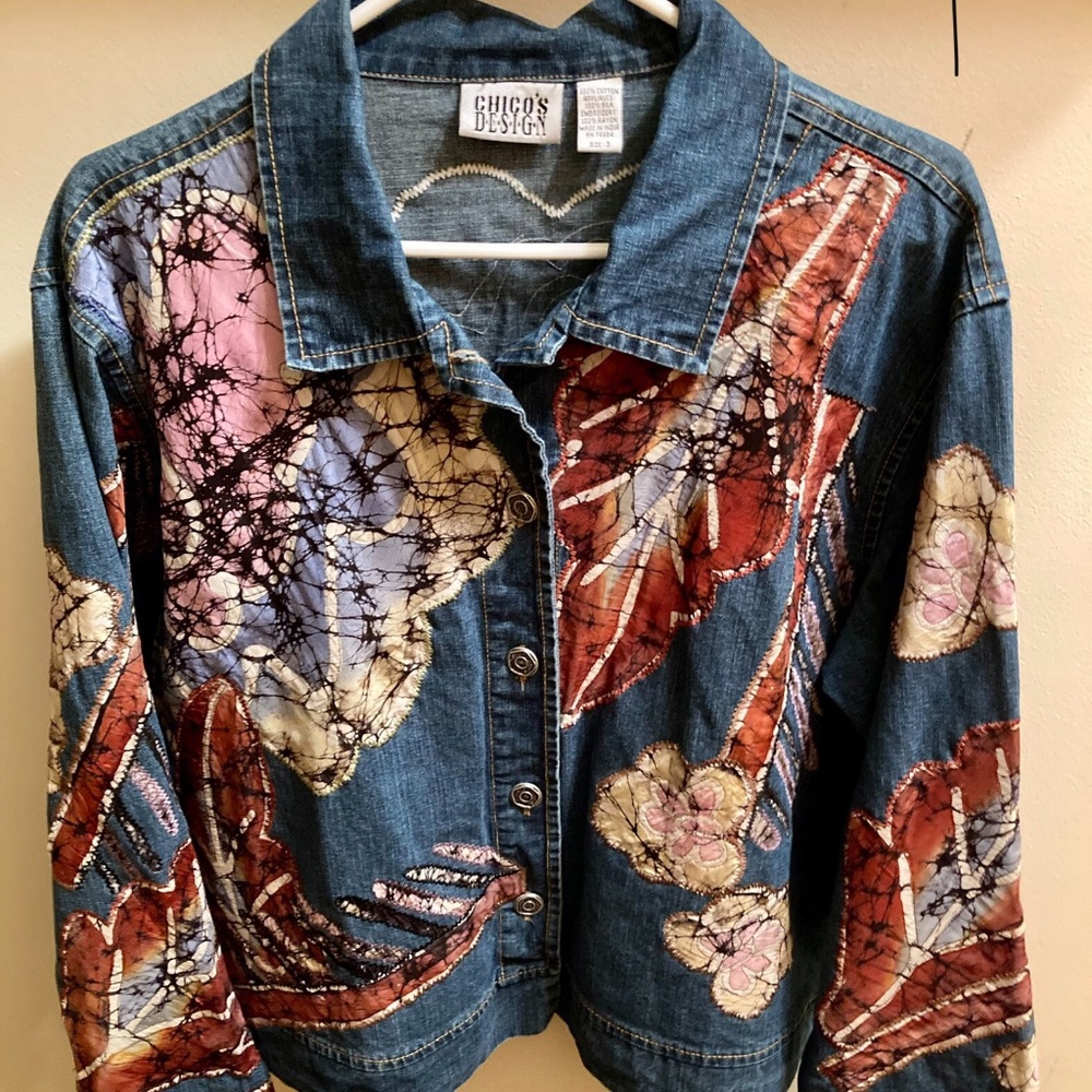Chico’s Design denim jacket.